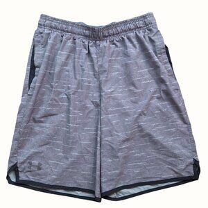 Under Armour Mens Loose Fit HeatGear Shorts Gray Size S